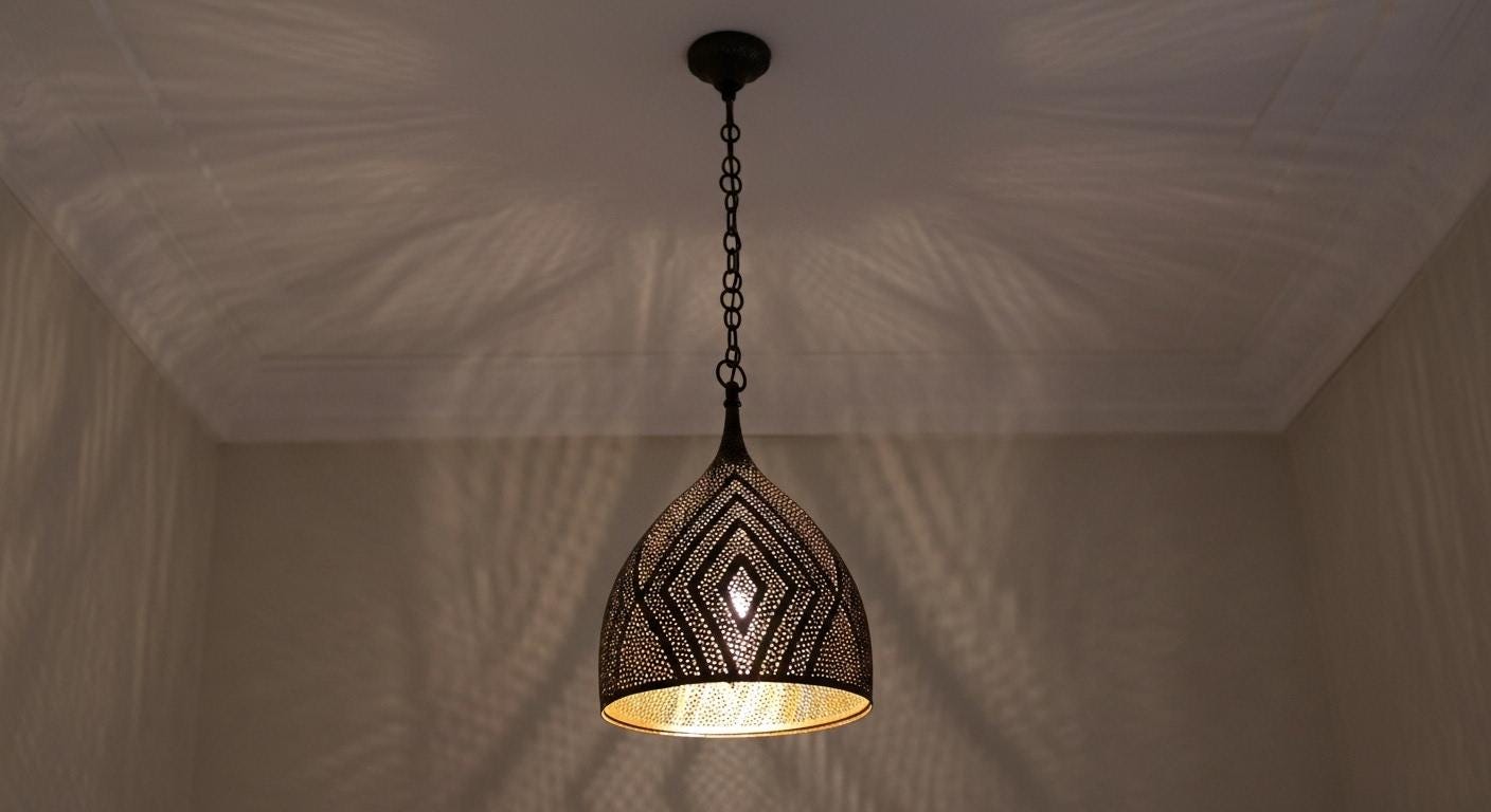 Handcrafted Moroccan brass pendant light , Handmade Hanging Lamp , Pendant Brass Light , Pendant Lighting ,Moroccan Light Fixtures