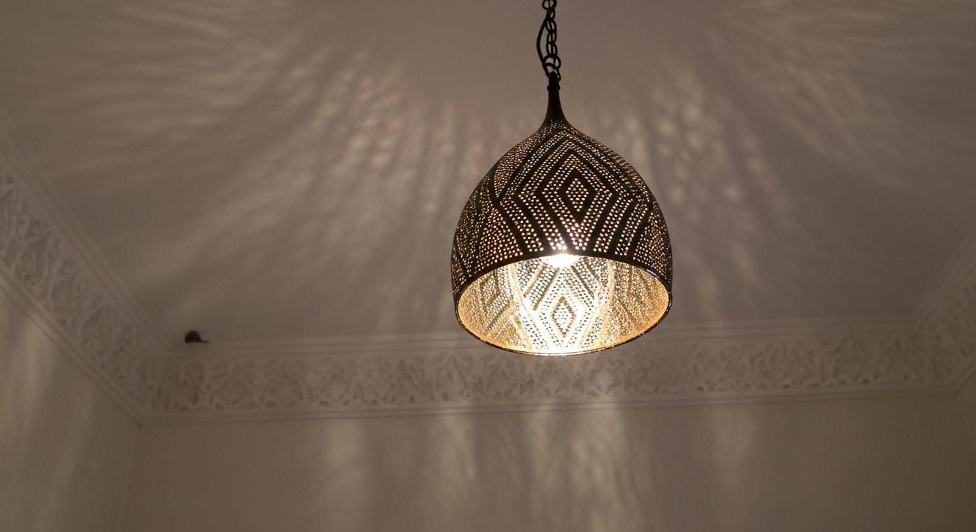 Handcrafted Moroccan brass pendant light , Handmade Hanging Lamp , Pendant Brass Light , Pendant Lighting ,Moroccan Light Fixtures