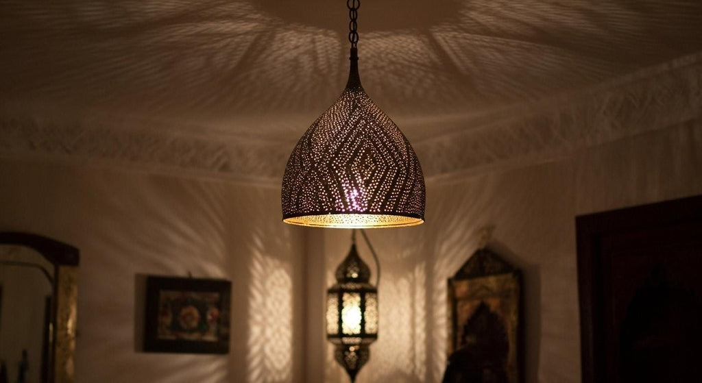 Handcrafted Moroccan brass pendant light , Handmade Hanging Lamp , Pendant Brass Light , Pendant Lighting ,Moroccan Light Fixtures