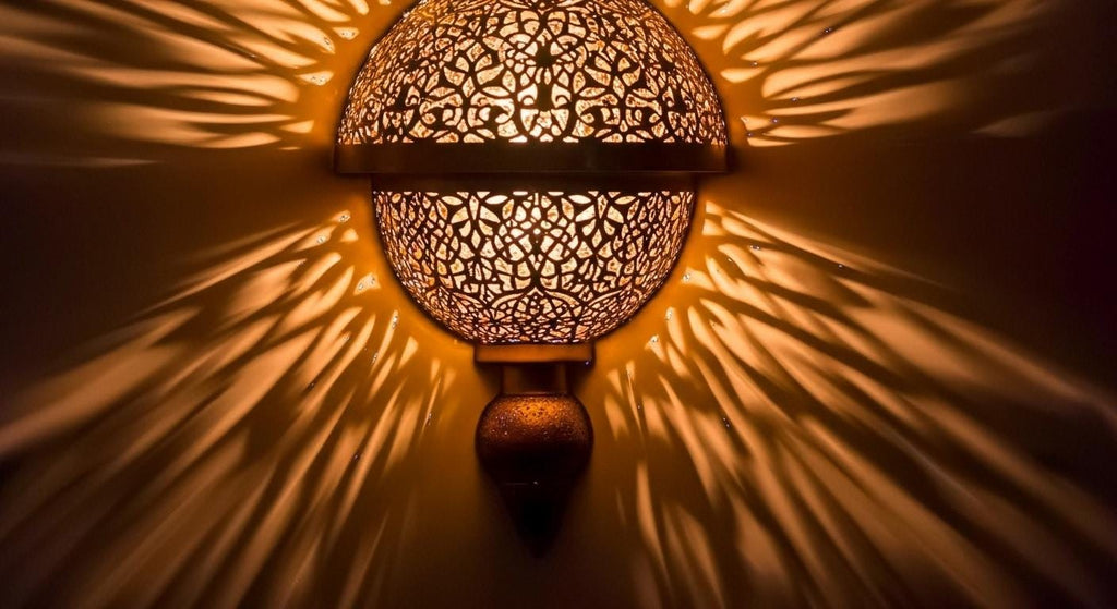 Handmade Moroccan Brass Wall Sconce , Handcrafted Wall Light Morocco lighting , brass wall lamp , Antique Morocco brass wall Light