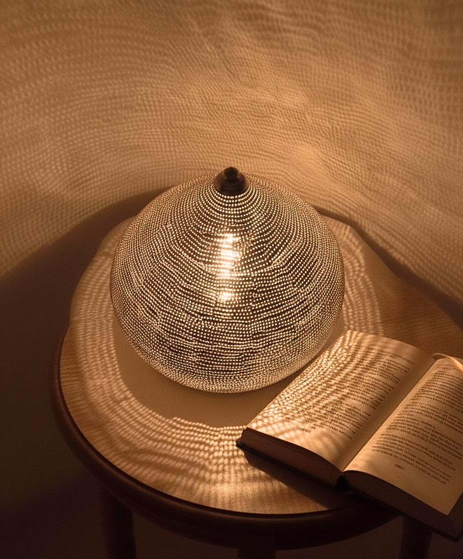 Handmade Moroccan Brass Table Lamp , Modern Small table lamp , Boho Decor Moroccan Decor , Moroccan Chandelier,brass table Light Shade