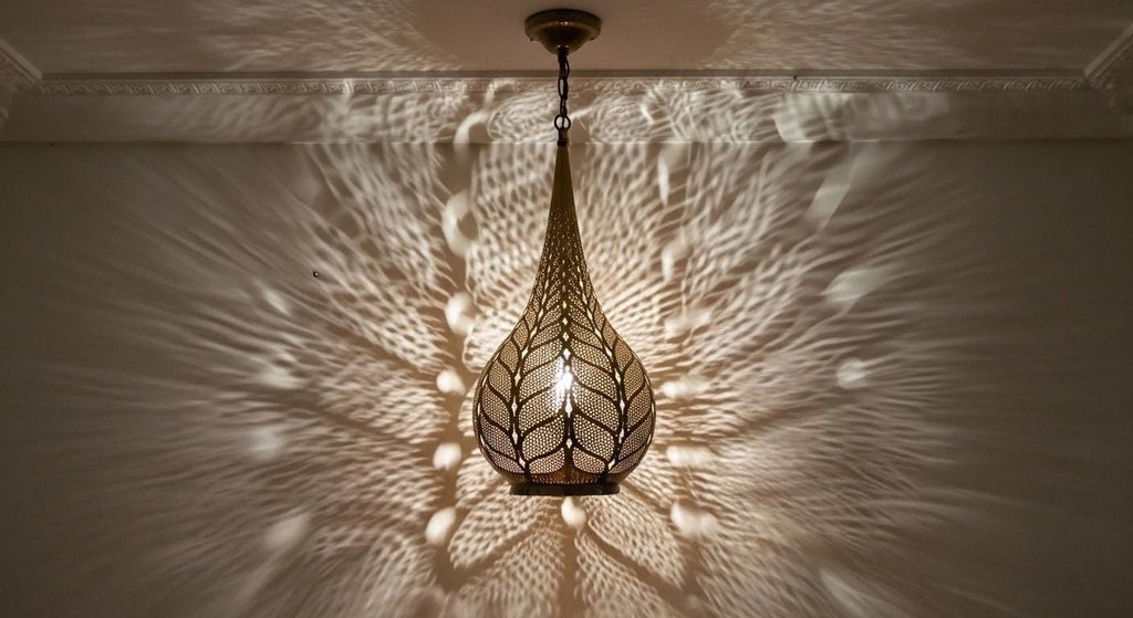 Brass Moroccan Pendant Light- Moroccan chandelier lighting - silver fixtures - Handmade Ceiling Lamp - copper ceiling lamp - pendant lights