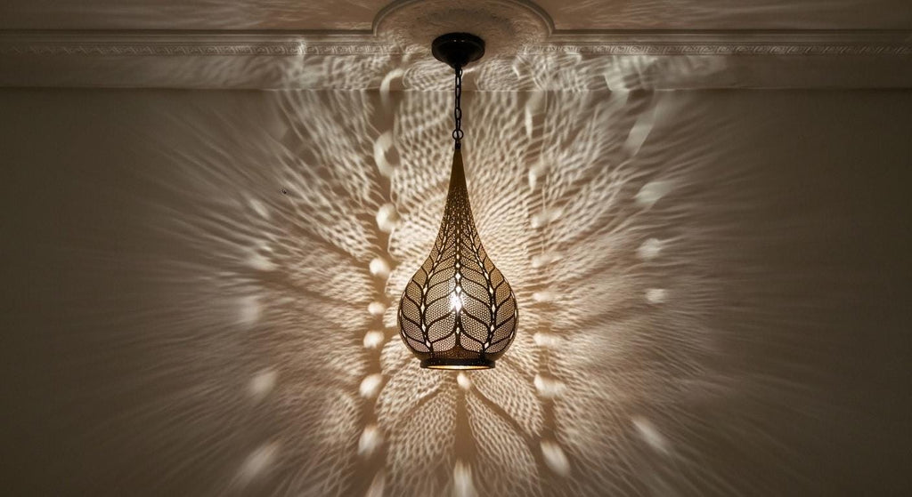 Brass Moroccan Pendant Light- Moroccan chandelier lighting - silver fixtures - Handmade Ceiling Lamp - copper ceiling lamp - pendant lights