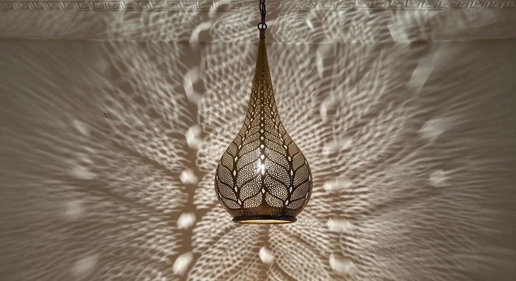 Brass Moroccan Pendant Light- Moroccan chandelier lighting - silver fixtures - Handmade Ceiling Lamp - copper ceiling lamp - pendant lights