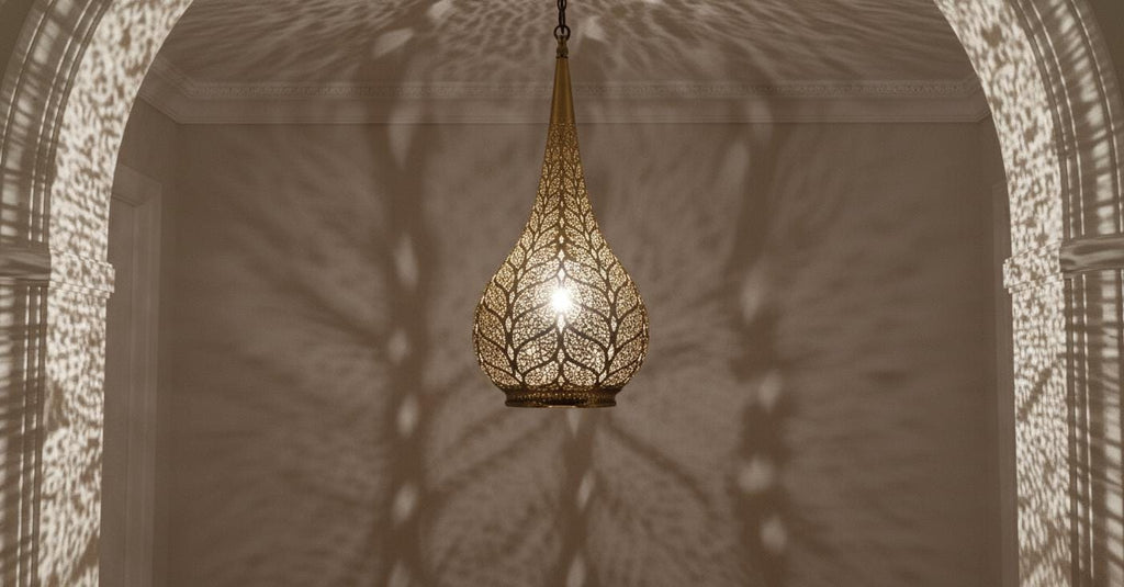 Brass Moroccan Pendant Light- Moroccan chandelier lighting - silver fixtures - Handmade Ceiling Lamp - copper ceiling lamp - pendant lights