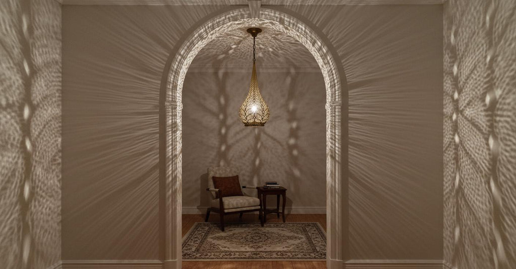 Brass Moroccan Pendant Light- Moroccan chandelier lighting - silver fixtures - Handmade Ceiling Lamp - copper ceiling lamp - pendant lights