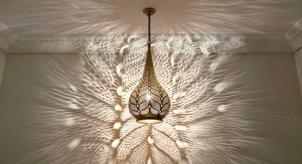 Brass Moroccan Pendant Light- Moroccan chandelier lighting - silver fixtures - Handmade Ceiling Lamp - copper ceiling lamp - pendant lights