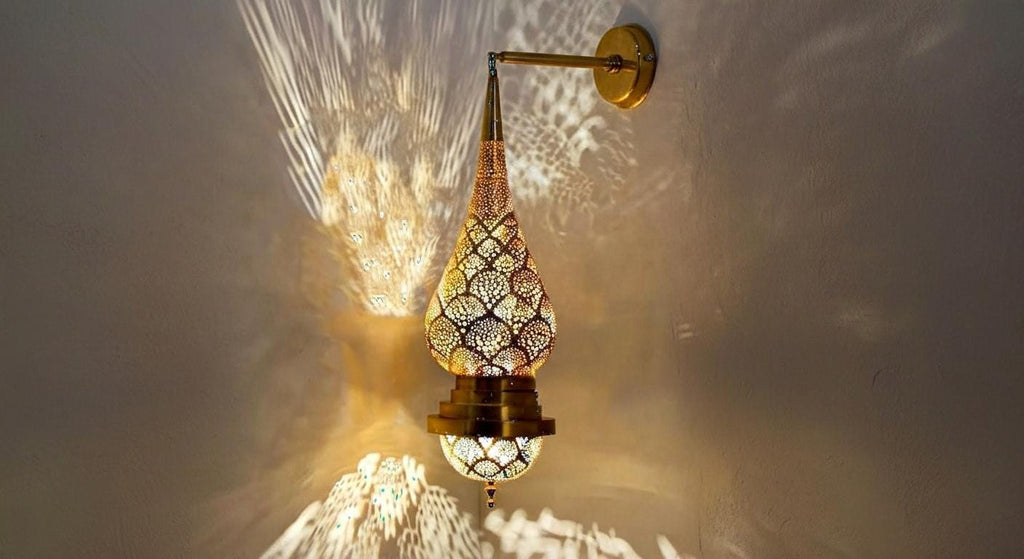 Moroccan Wall Brass Light, Moroccan Lamp,Brass Sconce Light Brass,Traditional Lighting Wall Lights in Home Decor,Art Decor Light Wall Sconce