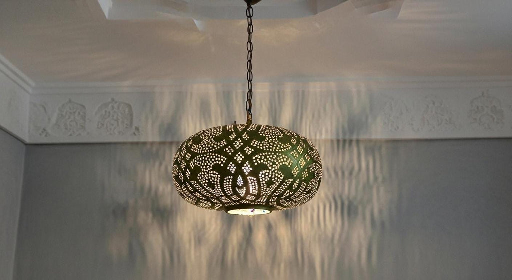 Handmade Moroccan Brass Pendant Lamp , Moroccan pendant fixtures , Hanging Lamp , Lampshades Lighting New Home Decor Lighting