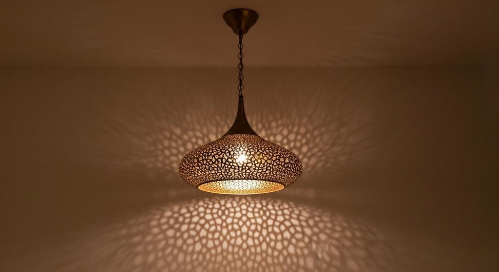 Handcrafted Moroccan brass pendant light , Handmade Hanging Lamp , Pendant Brass Light , Pendant Lighting ,Moroccan Light Fixtures