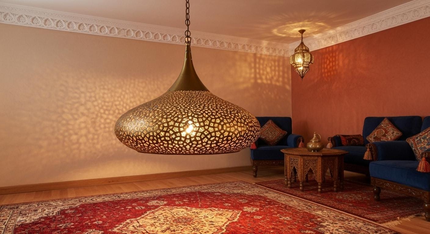 Handcrafted Moroccan brass pendant light , Handmade Hanging Lamp , Pendant Brass Light , Pendant Lighting ,Moroccan Light Fixtures
