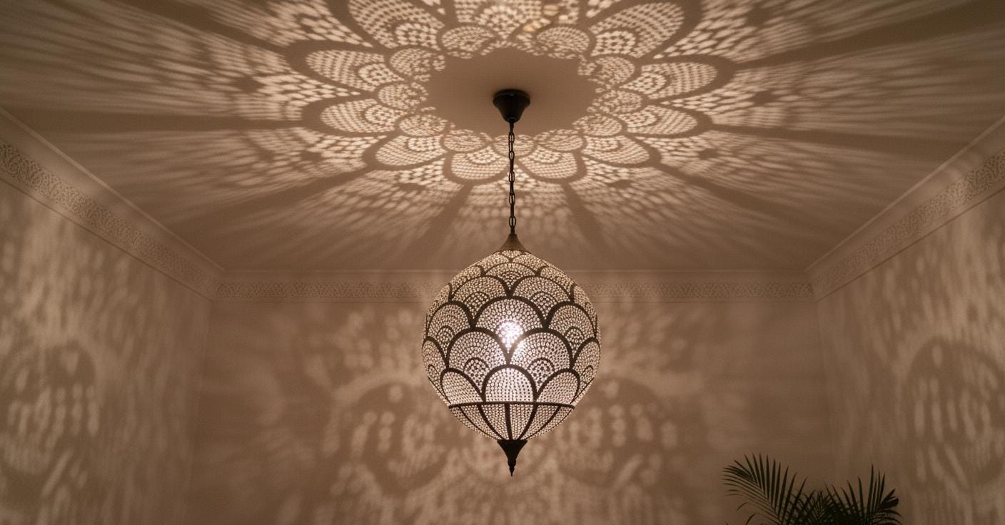 Handmade Brass Moroccan Pendant Lamp , Brass lamp , Pendant Light fixture , Chandelier Lighting , Amazing Moroccan Brass Pendant Light