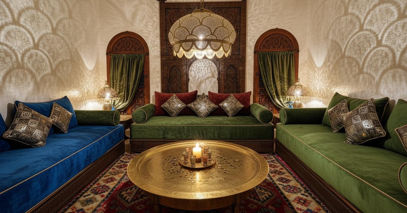 Handcrafted Moroccan Brass Pendant Light - Hanging Lamp