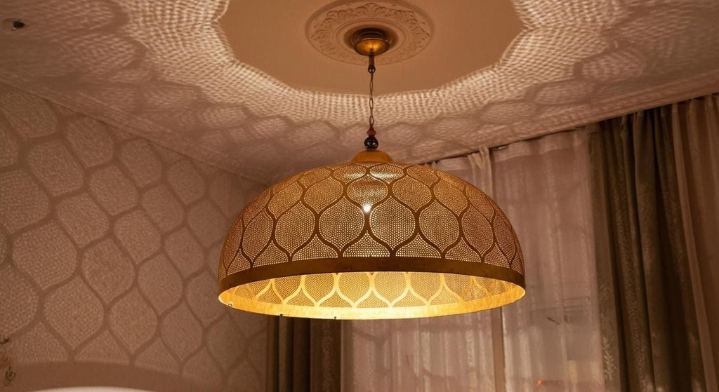 Handmade Moroccan Brass Pendant Light - Home Decor Lighting