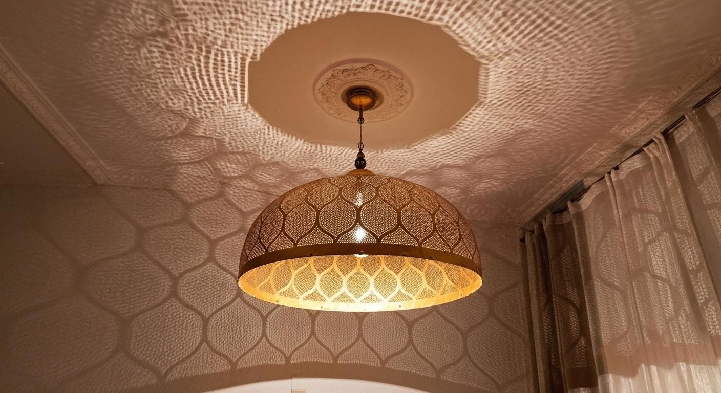 Handmade Moroccan Brass Pendant Light - Home Decor Lighting