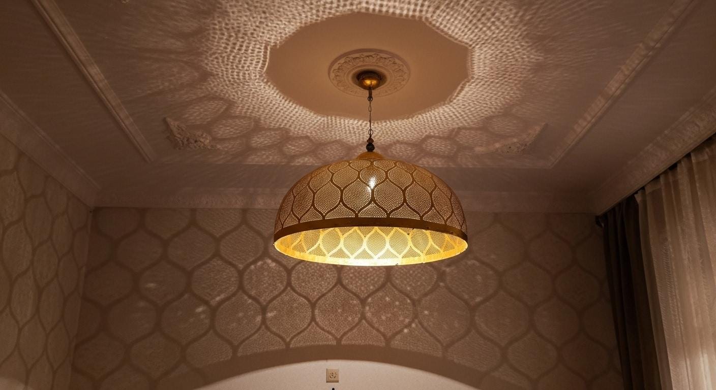 Handmade Moroccan Brass Pendant Light - Home Decor Lighting