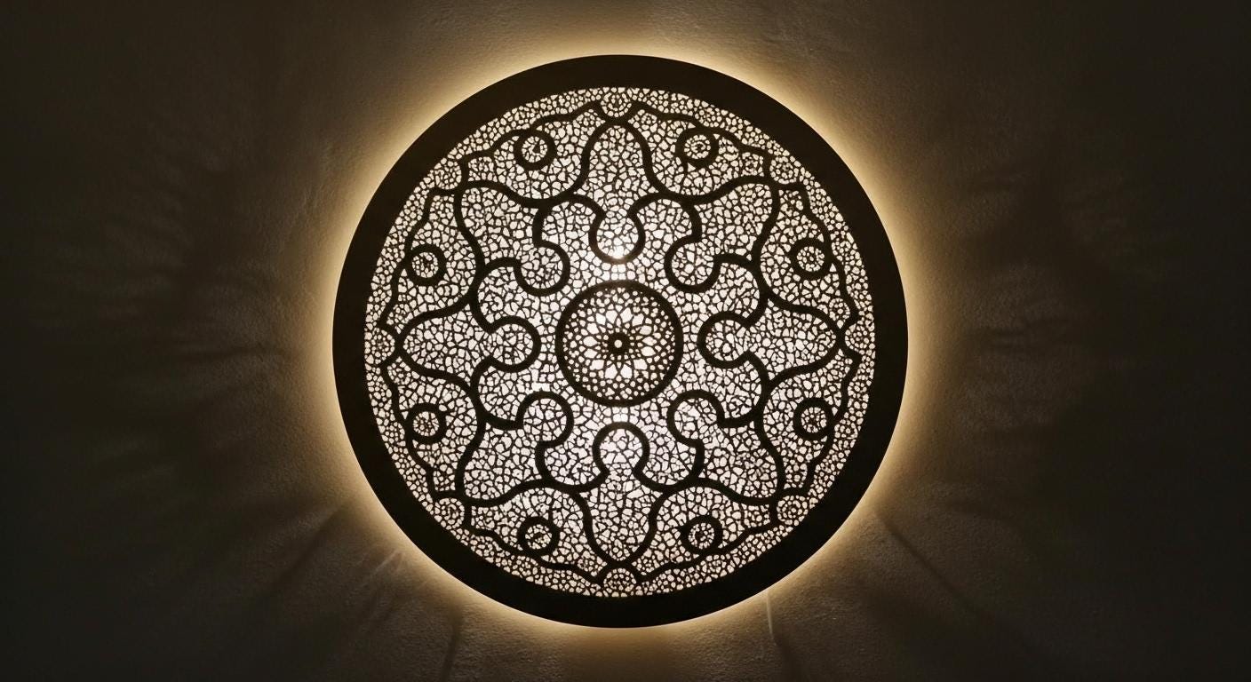 Moroccan brass round wall light lamp , Wall Brass Pendant Light , handmade wall light,copper sconce ,  Handmade Round Light Fixture
