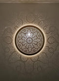 Moroccan brass round wall light lamp , Wall Brass Pendant Light , handmade wall light,copper sconce ,  Handmade Round Light Fixture