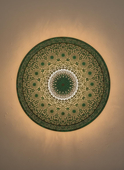 Moroccan Wall Green Patina Copper, Handmade Oxidized Copper Wall Sconce,Moroccan Boho Lighting ,Rustic Moroccan Wall Lamp,Green Patina Light