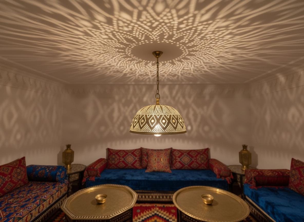 Handmade Moroccan Brass  Pendant Lamp ,Ceiling Light Fixture , Hanging Lamp , Lampshades Lighting New Home Decor Lighting .