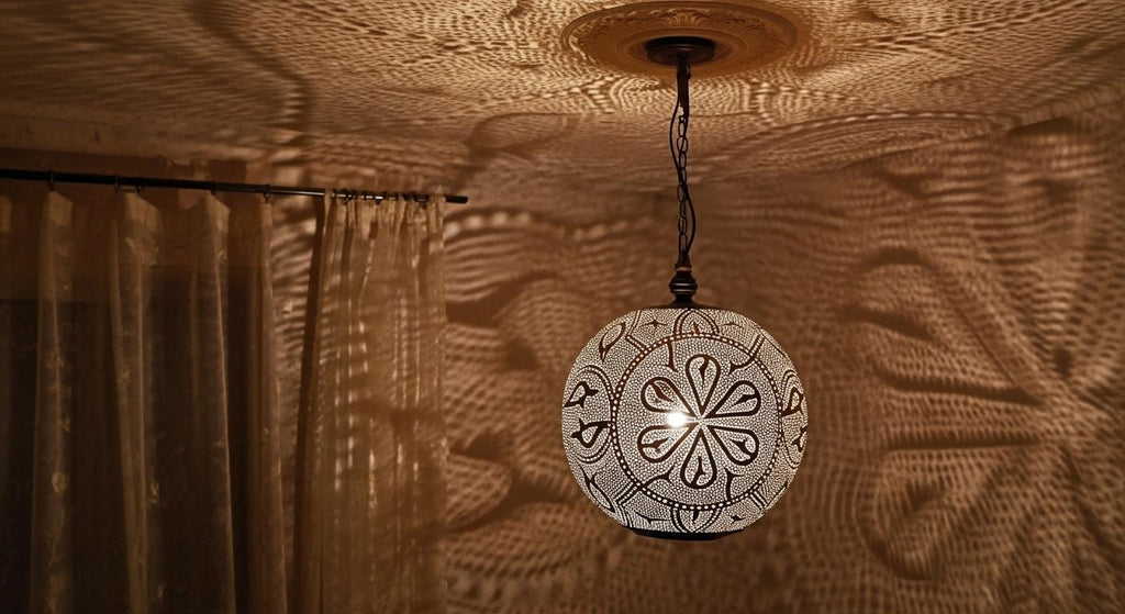 Moroccan Brass Pendant Light, Moroccan Ceiling Chandelier, Boho Lighting, Lampshades Lighting New Home Decor Lighting, Decorative Chandelier