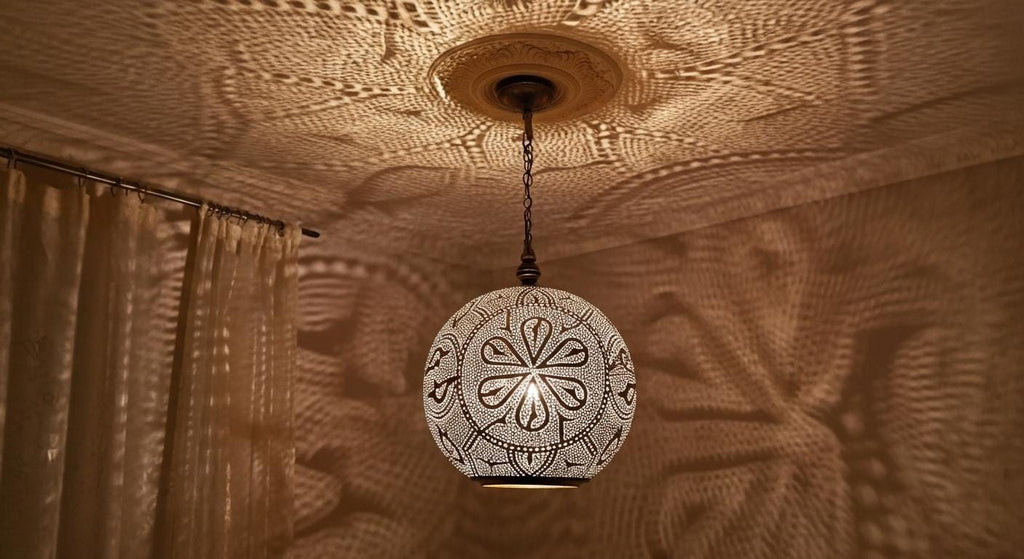 Moroccan Brass Pendant Light, Moroccan Ceiling Chandelier, Boho Lighting, Lampshades Lighting New Home Decor Lighting, Decorative Chandelier