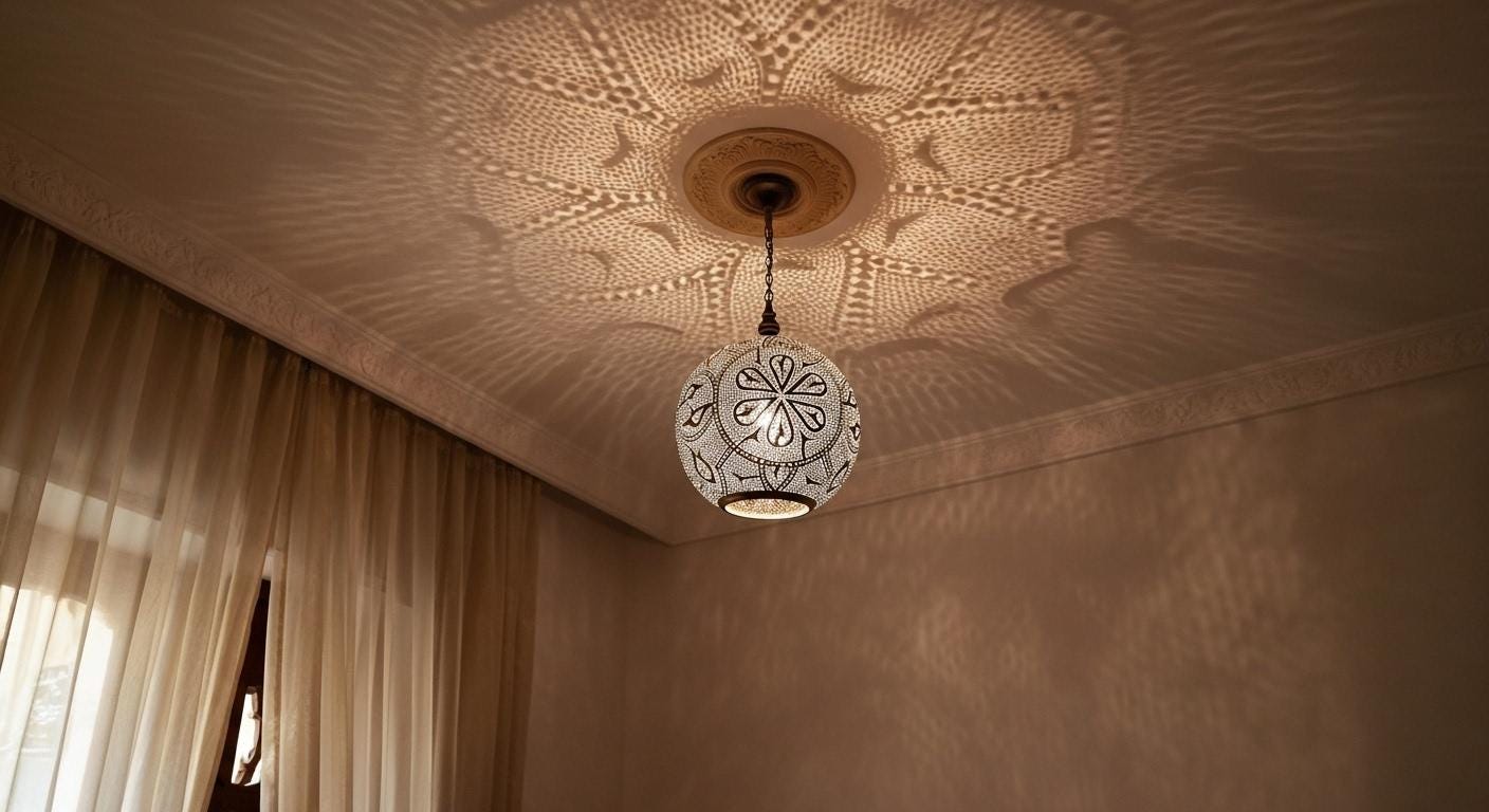 Moroccan Brass Pendant Light, Moroccan Ceiling Chandelier, Boho Lighting, Lampshades Lighting New Home Decor Lighting, Decorative Chandelier