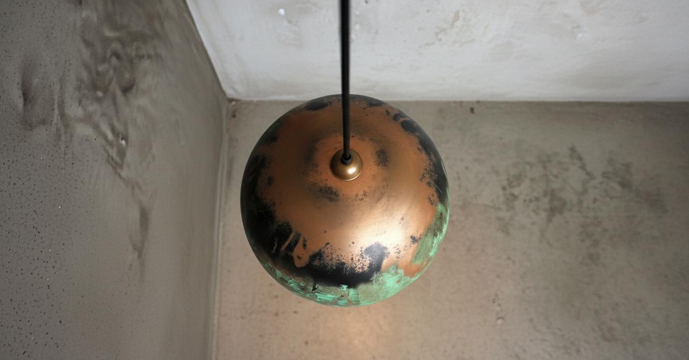 Oxidized Copper Dome Pendant Light ,Handmade Copper Pendant Light ,Industrial Hanging Lamp , Kitchen Island Lighting, Ceiling Light Fixture