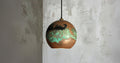 Oxidized Copper Dome Pendant Light ,Handmade Copper Pendant Light ,Industrial Hanging Lamp , Kitchen Island Lighting, Ceiling Light Fixture