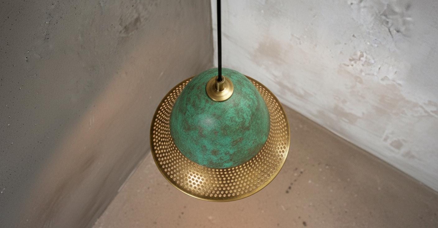 Oxidized Brass Dome Pendant Light ,brass dining lampshade,Industrial Hanging Lamp , Kitchen Island Lighting, Ceiling Light Fixture,lampshade