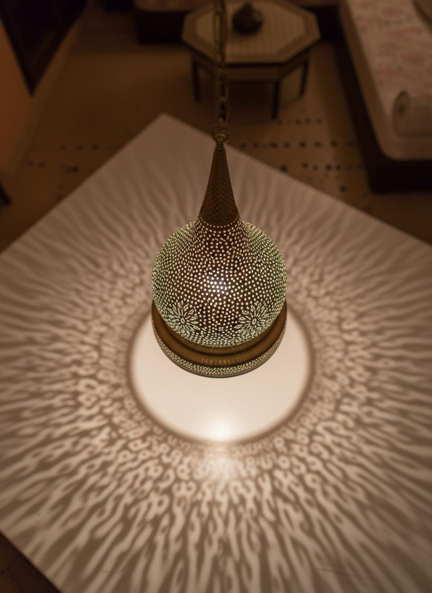 Moroccan Brass Pendant Light , Handmade Ceiling Lamp, Brass Pendant Light , Light Fixture , Pendant Lighting, Simple Moroccan Pendant Lamp