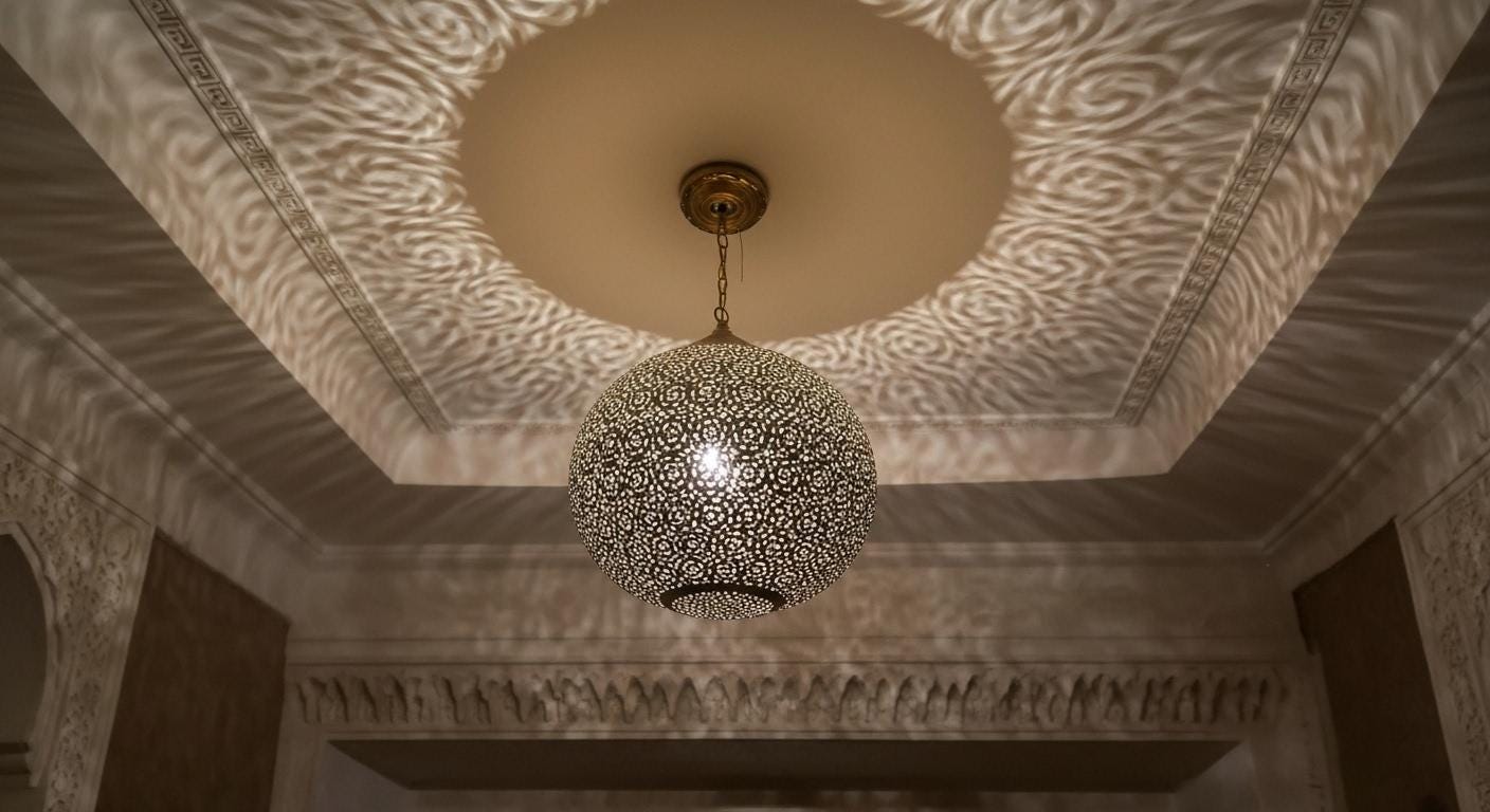 Handcrafted Moroccan Brass Pendant Light -Brass pendant light - Ceiling Light Fixtures -Lampshades Lighting New Home Boho Decor Lighting