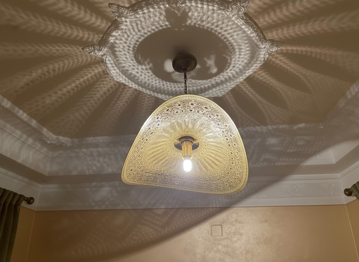Moroccan Brass Pendant Light , Handmade Hanging Lamp , Handmade Hanging Lighting ,Moroccan Light Fixture , Pendant Lighting