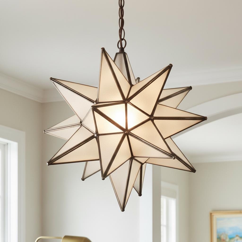 Handmade Moroccan Milk Glass Pendant Light , Rustic Glass Ceiling , Handmade Glass Modern, Glass Ceiling  White Glass Ceiling Chandelier