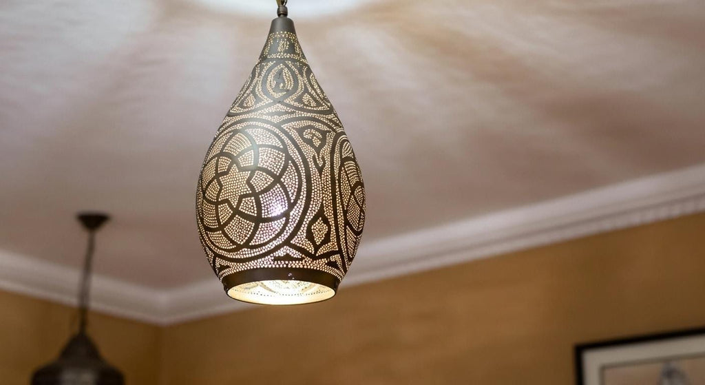 Handmade Moroccan Brass Pendant Light– Dome Hanging Ceiling Light Handmade by Artisans –  Moroccan handmade design –pendant lamps