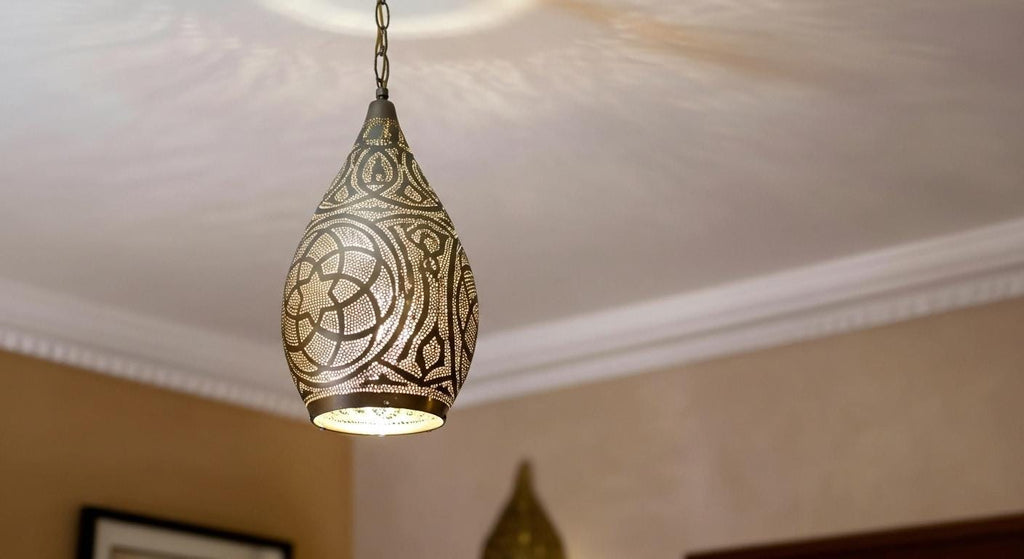 Handmade Moroccan Brass Pendant Light– Dome Hanging Ceiling Light Handmade by Artisans –  Moroccan handmade design –pendant lamps
