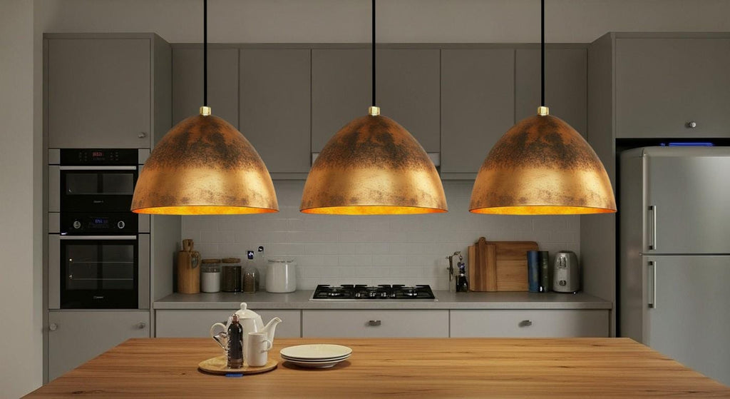 Hammered Solid Copper Dome Pendant Light , Handmade Copper  ,  Ceiling Dome Pendant Lamp , Hanging Light