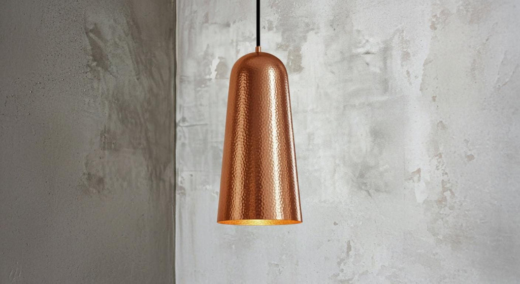 Set of 3 Handmade Copper Pendant Light, Aged Industrial Lighting Fixture,Handmade Dome Ceiling Lamp for Rustic Farmhouse Kitchen Island