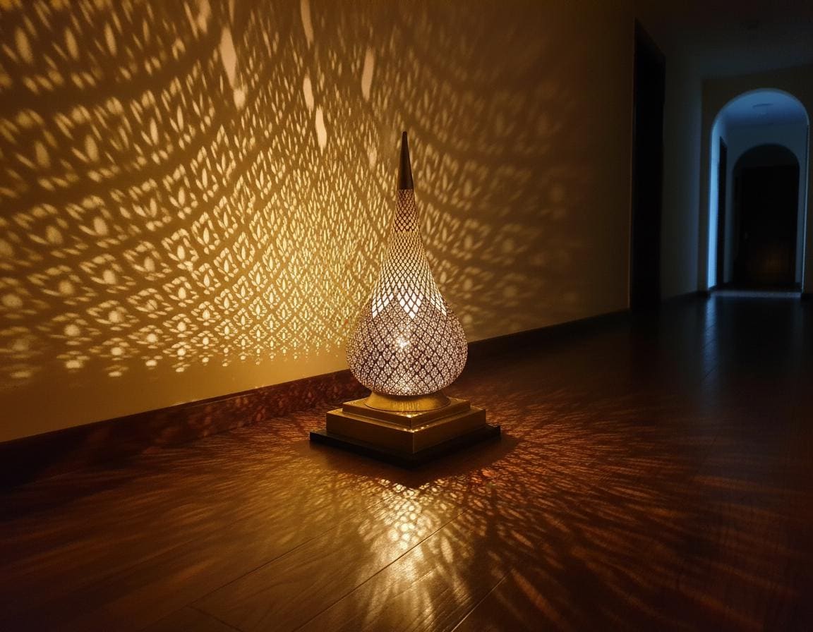 Moroccan Table Lamps  Handmade – Moroccan Brass Bedside Lamp Table – Boho Home Decor –  Moroccan night light, Handmade Gold lamp