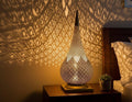 Moroccan Table Lamps  Handmade – Moroccan Brass Bedside Lamp Table – Boho Home Decor –  Moroccan night light, Handmade Gold lamp