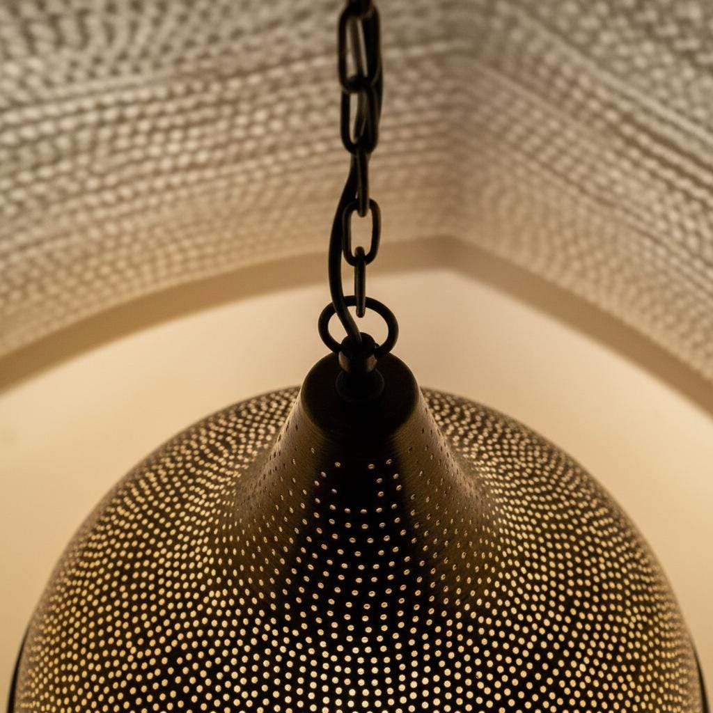 Brass Moroccan Pendant Light, Moroccan handmade design, pendant lamps , Brass Dining Lampshade , Moroccan Lamp , Hammerd Brass Lamp