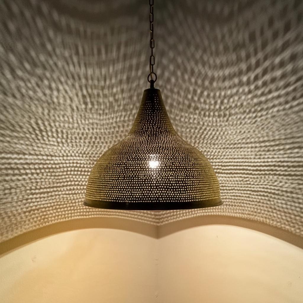 Brass Moroccan Pendant Light, Moroccan handmade design, pendant lamps , Brass Dining Lampshade , Moroccan Lamp , Hammerd Brass Lamp