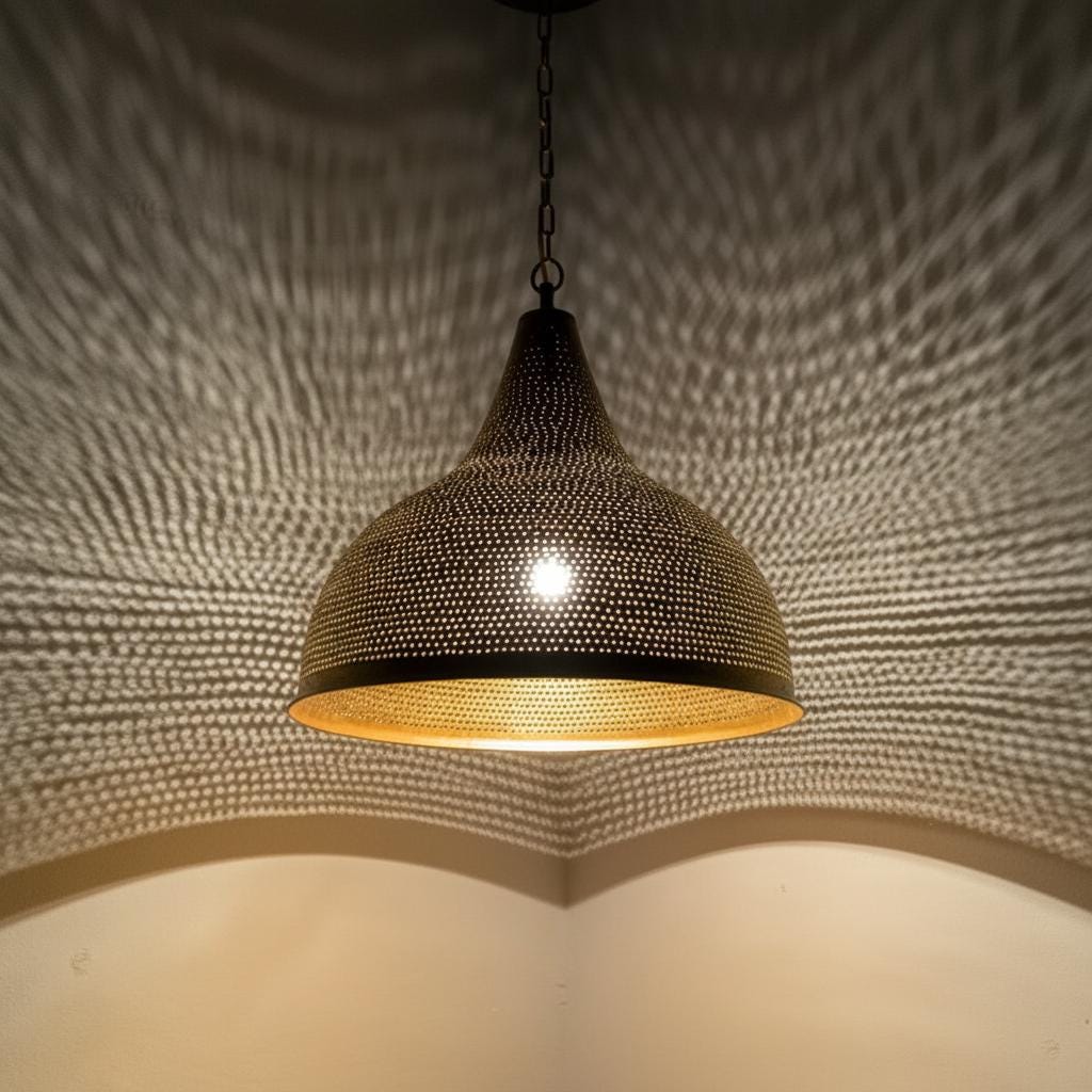Brass Moroccan Pendant Light, Moroccan handmade design, pendant lamps , Brass Dining Lampshade , Moroccan Lamp , Hammerd Brass Lamp