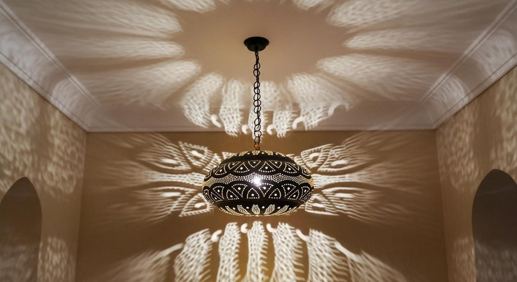Moroccan Brass Pendant Lamp , Brass Pendant Lamp, Light Fixtures , Pendant Lighting , Morrocan Chandelier , Hanging Light , Pendant Lighting