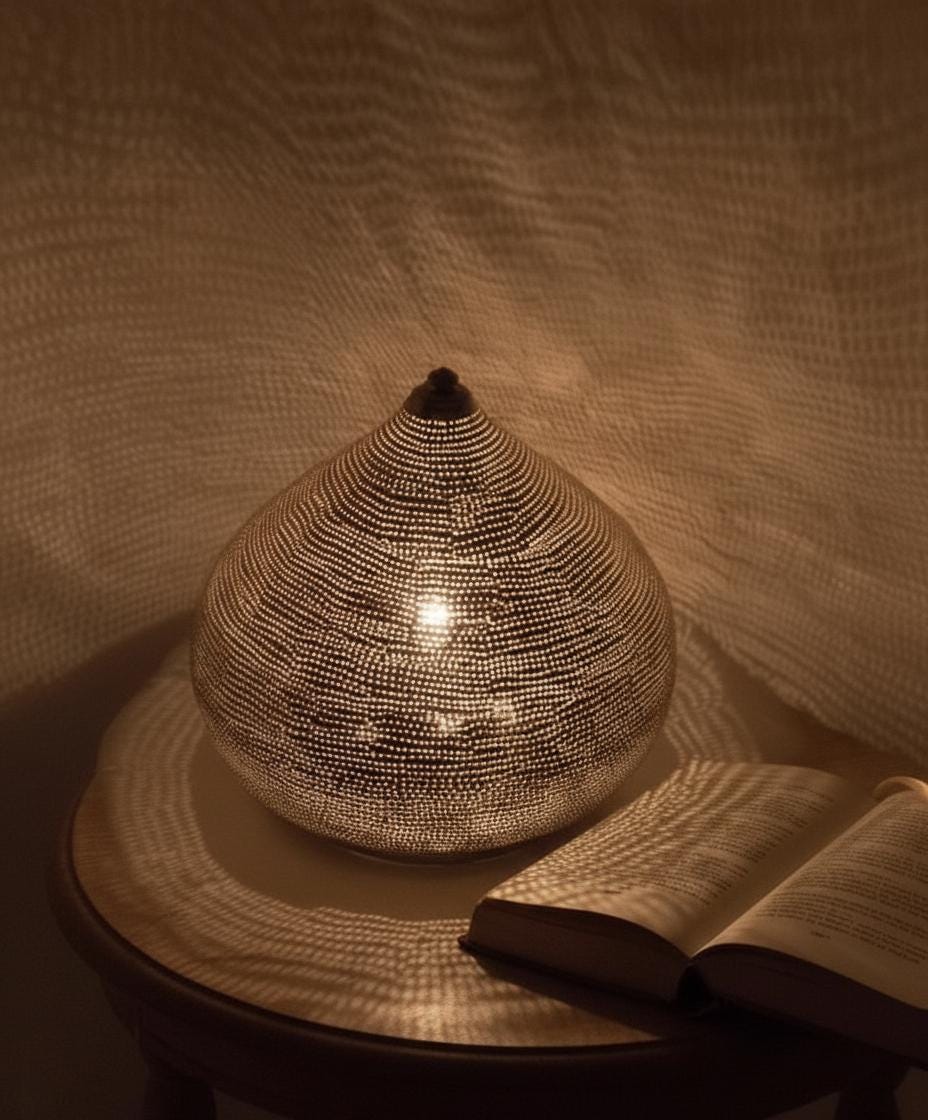 Handmade Moroccan Brass Table Lamp , Modern Small table lamp , Boho Decor Moroccan Decor , Moroccan Chandelier,brass table Light Shade