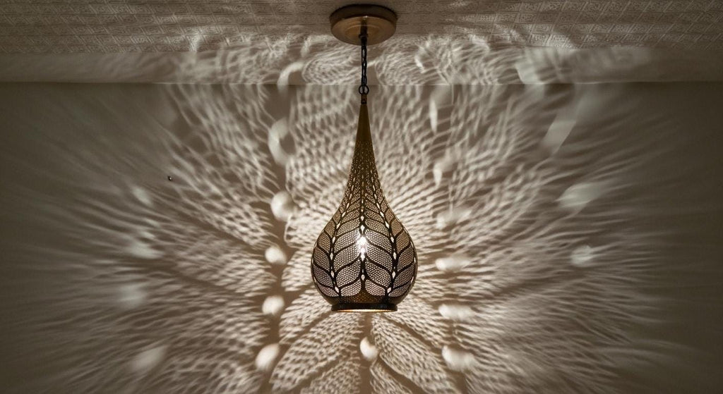 Brass Moroccan Pendant Light- Moroccan chandelier lighting - silver fixtures - Handmade Ceiling Lamp - copper ceiling lamp - pendant lights
