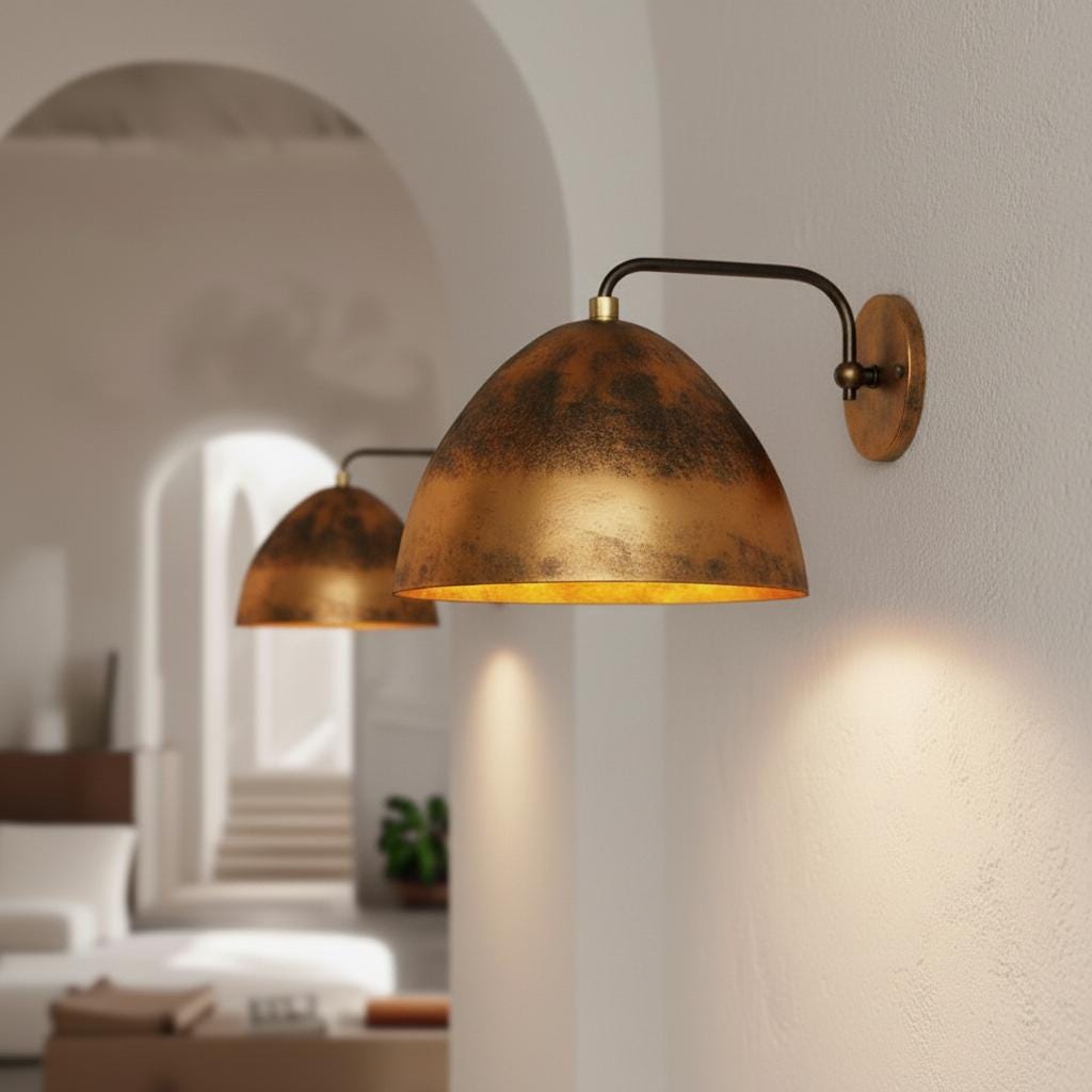 Handmade Hammered Copper Wall Sconce -Traditional Bronze Wall Lamps -Wall Sconce Brass -Handmade Moroccan Brass Wall Sconce -Rustic Lighting