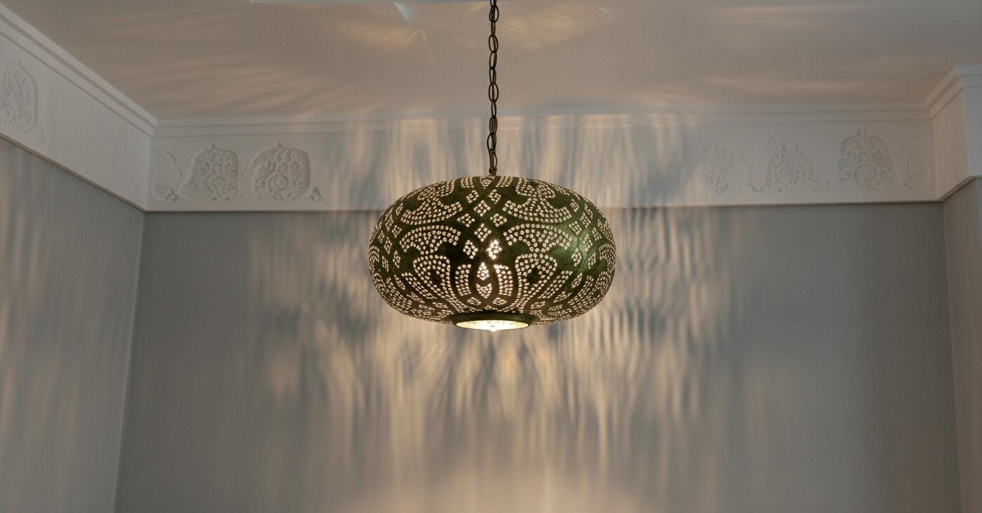 Handmade Moroccan Brass Pendant Lamp , Moroccan pendant fixtures , Hanging Lamp , Lampshades Lighting New Home Decor Lighting