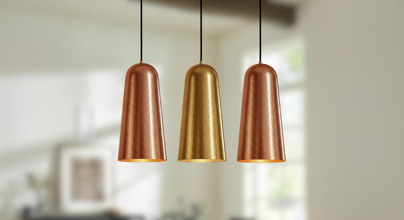 Handmade Brass Dome Pendant Light -,Handcrafted Pierced Brass - Modern Hanging Lamp - Brass Pendant Dome Light,  Moroccan Farmhouse Lighting