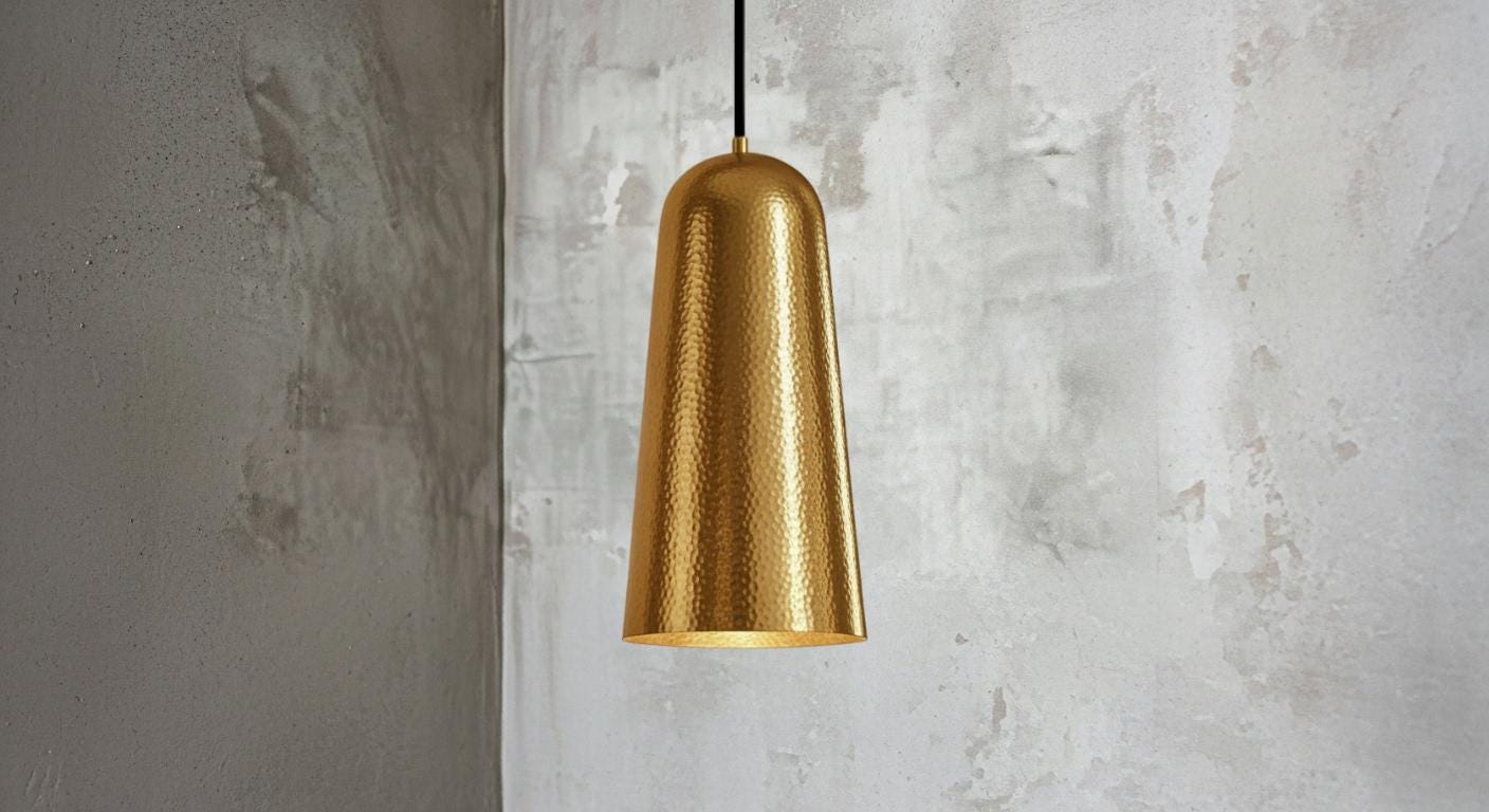 Handmade Brass Dome Pendant Light -,Handcrafted Pierced Brass - Modern Hanging Lamp - Brass Pendant Dome Light,  Moroccan Farmhouse Lighting